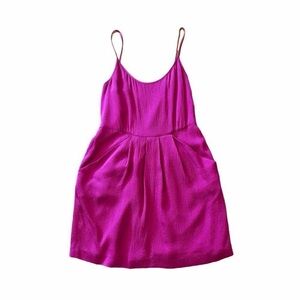 Broadway & Broome Pink Silk Mini Dress - Size 6